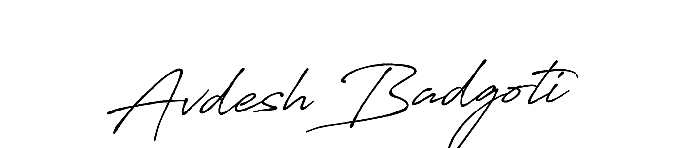 Make a beautiful signature design for name Avdesh Badgoti. Use this online signature maker to create a handwritten signature for free. Avdesh Badgoti signature style 7 images and pictures png