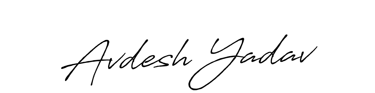 Also we have Avdesh Yadav name is the best signature style. Create professional handwritten signature collection using Antro_Vectra_Bolder autograph style. Avdesh Yadav signature style 7 images and pictures png