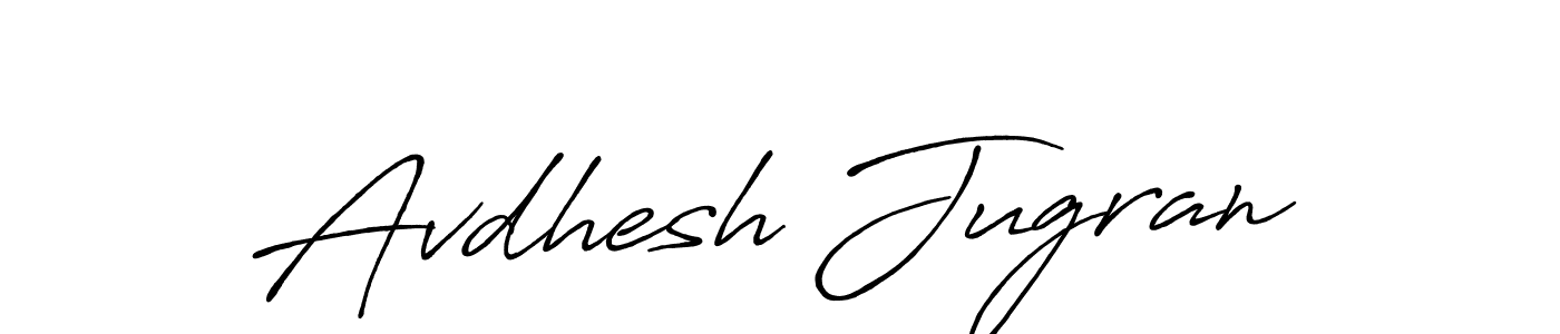 Create a beautiful signature design for name Avdhesh Jugran. With this signature (Antro_Vectra_Bolder) fonts, you can make a handwritten signature for free. Avdhesh Jugran signature style 7 images and pictures png