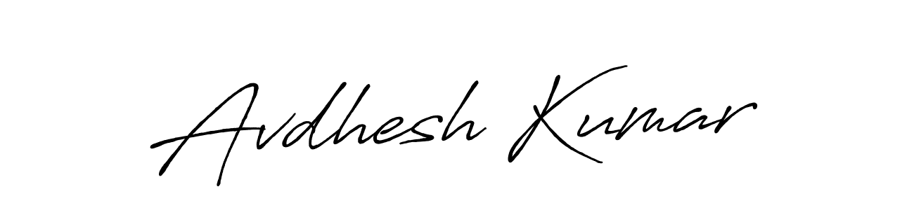 How to make Avdhesh Kumar signature? Antro_Vectra_Bolder is a professional autograph style. Create handwritten signature for Avdhesh Kumar name. Avdhesh Kumar signature style 7 images and pictures png