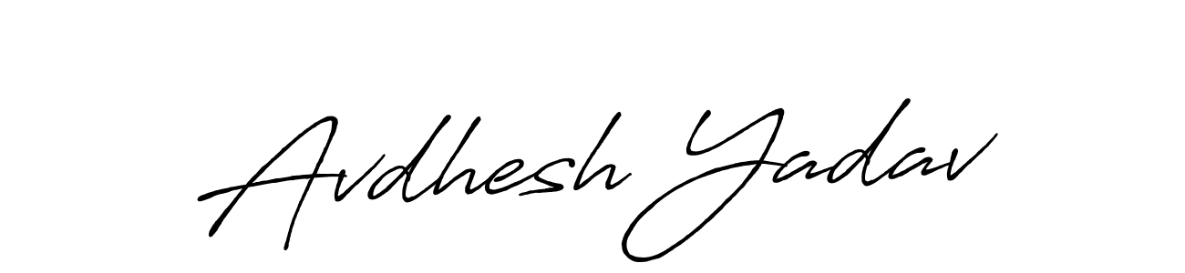 Similarly Antro_Vectra_Bolder is the best handwritten signature design. Signature creator online .You can use it as an online autograph creator for name Avdhesh Yadav. Avdhesh Yadav signature style 7 images and pictures png