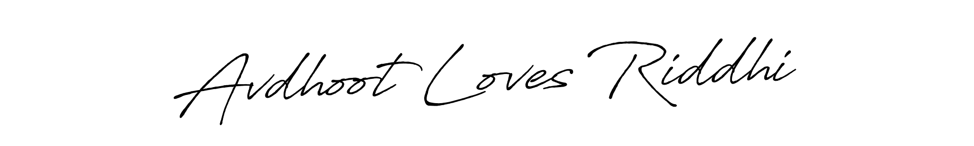 It looks lik you need a new signature style for name Avdhoot Loves Riddhi. Design unique handwritten (Antro_Vectra_Bolder) signature with our free signature maker in just a few clicks. Avdhoot Loves Riddhi signature style 7 images and pictures png