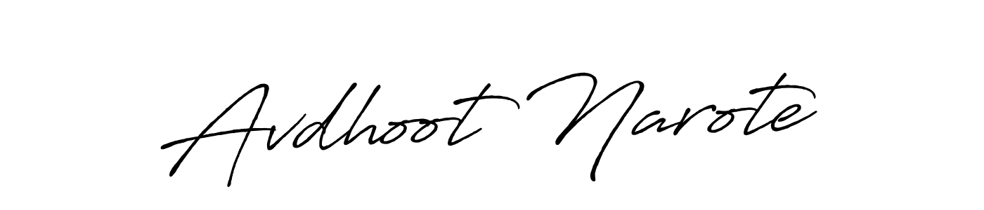 Similarly Antro_Vectra_Bolder is the best handwritten signature design. Signature creator online .You can use it as an online autograph creator for name Avdhoot Narote. Avdhoot Narote signature style 7 images and pictures png