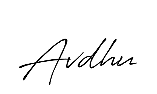 It looks lik you need a new signature style for name Avdhu. Design unique handwritten (Antro_Vectra_Bolder) signature with our free signature maker in just a few clicks. Avdhu signature style 7 images and pictures png
