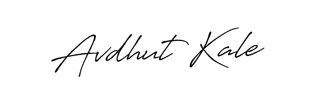 Avdhut Kale stylish signature style. Best Handwritten Sign (Antro_Vectra_Bolder) for my name. Handwritten Signature Collection Ideas for my name Avdhut Kale. Avdhut Kale signature style 7 images and pictures png