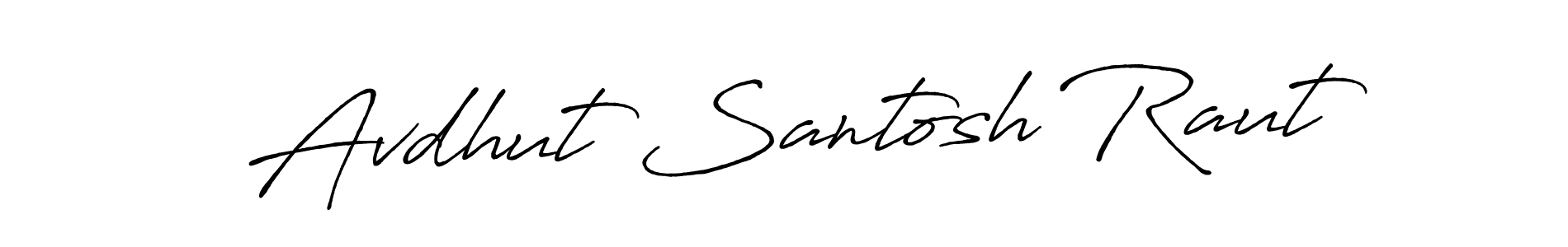 Make a beautiful signature design for name Avdhut Santosh Raut. Use this online signature maker to create a handwritten signature for free. Avdhut Santosh Raut signature style 7 images and pictures png