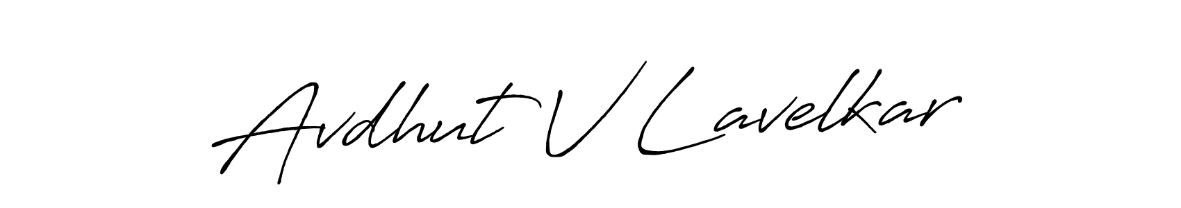 This is the best signature style for the Avdhut V Lavelkar name. Also you like these signature font (Antro_Vectra_Bolder). Mix name signature. Avdhut V Lavelkar signature style 7 images and pictures png