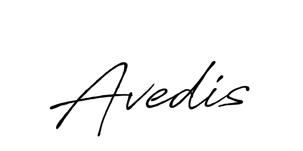 Design your own signature with our free online signature maker. With this signature software, you can create a handwritten (Antro_Vectra_Bolder) signature for name Avedis. Avedis signature style 7 images and pictures png