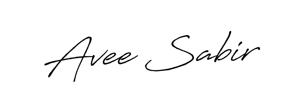 Design your own signature with our free online signature maker. With this signature software, you can create a handwritten (Antro_Vectra_Bolder) signature for name Avee Sabir. Avee Sabir signature style 7 images and pictures png