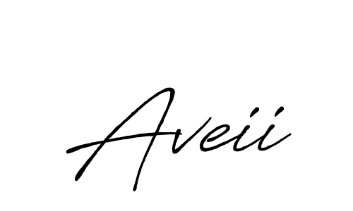 Use a signature maker to create a handwritten signature online. With this signature software, you can design (Antro_Vectra_Bolder) your own signature for name Aveii. Aveii signature style 7 images and pictures png