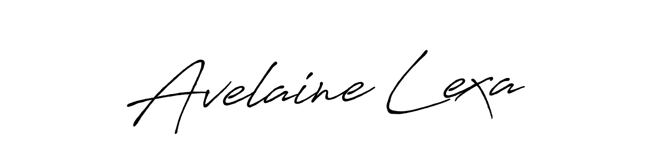 Design your own signature with our free online signature maker. With this signature software, you can create a handwritten (Antro_Vectra_Bolder) signature for name Avelaine Lexa. Avelaine Lexa signature style 7 images and pictures png