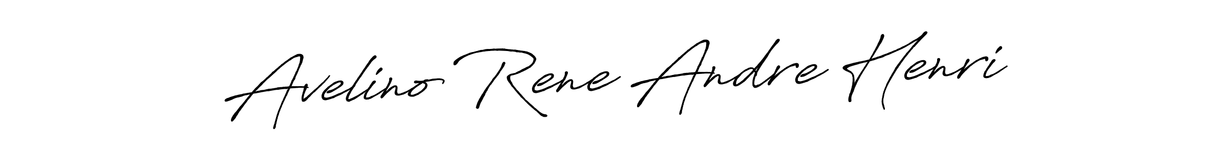Also we have Avelino Rene Andre Henri name is the best signature style. Create professional handwritten signature collection using Antro_Vectra_Bolder autograph style. Avelino Rene Andre Henri signature style 7 images and pictures png