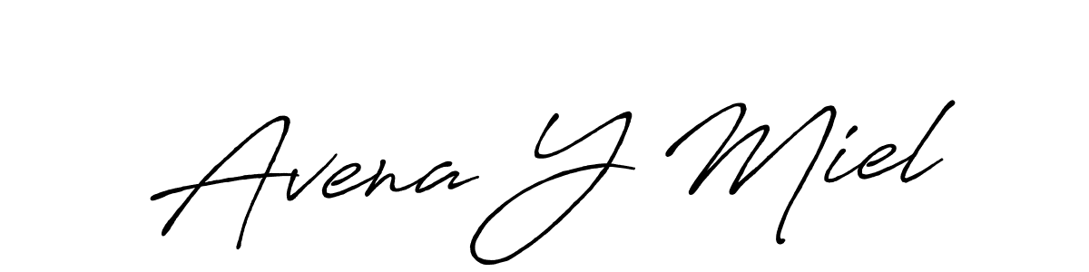 Antro_Vectra_Bolder is a professional signature style that is perfect for those who want to add a touch of class to their signature. It is also a great choice for those who want to make their signature more unique. Get Avena Y Miel name to fancy signature for free. Avena Y Miel signature style 7 images and pictures png