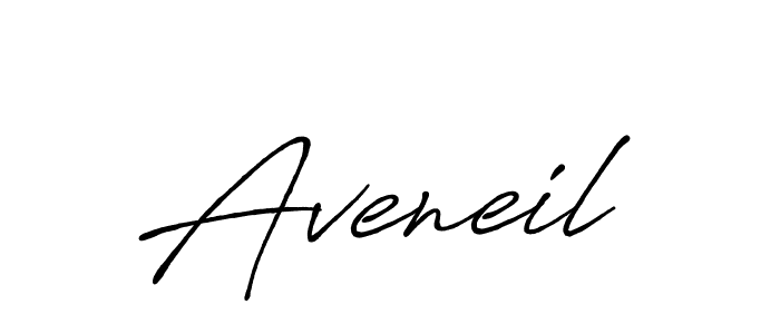 Create a beautiful signature design for name Aveneil. With this signature (Antro_Vectra_Bolder) fonts, you can make a handwritten signature for free. Aveneil signature style 7 images and pictures png