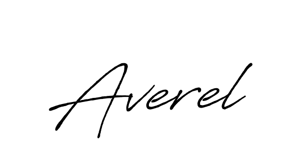 How to make Averel name signature. Use Antro_Vectra_Bolder style for creating short signs online. This is the latest handwritten sign. Averel signature style 7 images and pictures png