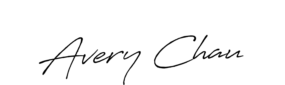 Make a beautiful signature design for name Avery Chau. With this signature (Antro_Vectra_Bolder) style, you can create a handwritten signature for free. Avery Chau signature style 7 images and pictures png