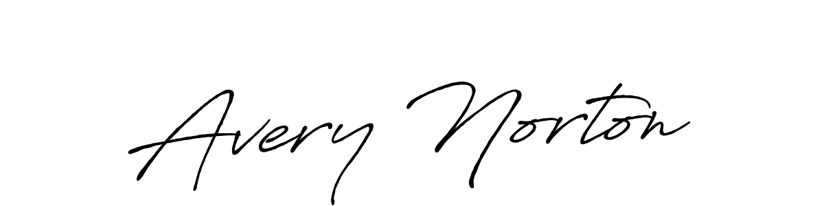 Create a beautiful signature design for name Avery Norton. With this signature (Antro_Vectra_Bolder) fonts, you can make a handwritten signature for free. Avery Norton signature style 7 images and pictures png