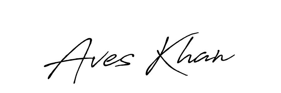 How to make Aves Khan name signature. Use Antro_Vectra_Bolder style for creating short signs online. This is the latest handwritten sign. Aves Khan signature style 7 images and pictures png