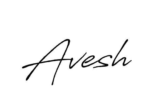 Avesh stylish signature style. Best Handwritten Sign (Antro_Vectra_Bolder) for my name. Handwritten Signature Collection Ideas for my name Avesh. Avesh signature style 7 images and pictures png