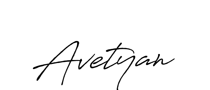 Also we have Avetyan name is the best signature style. Create professional handwritten signature collection using Antro_Vectra_Bolder autograph style. Avetyan signature style 7 images and pictures png