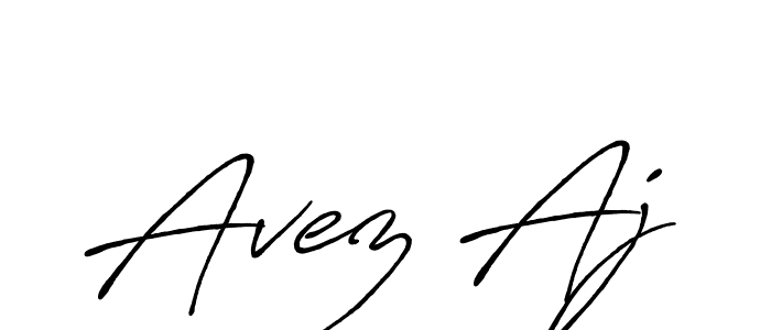 if you are searching for the best signature style for your name Avez Aj. so please give up your signature search. here we have designed multiple signature styles  using Antro_Vectra_Bolder. Avez Aj signature style 7 images and pictures png