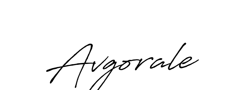 How to make Avgorale name signature. Use Antro_Vectra_Bolder style for creating short signs online. This is the latest handwritten sign. Avgorale signature style 7 images and pictures png