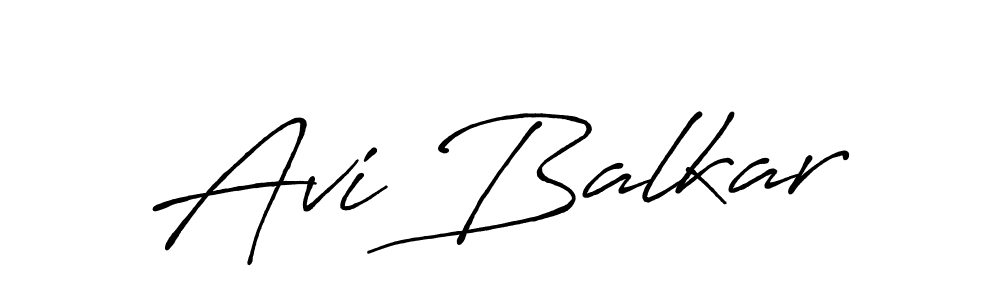 Use a signature maker to create a handwritten signature online. With this signature software, you can design (Antro_Vectra_Bolder) your own signature for name Avi Balkar. Avi Balkar signature style 7 images and pictures png