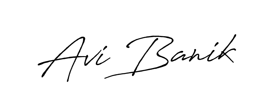 Once you've used our free online signature maker to create your best signature Antro_Vectra_Bolder style, it's time to enjoy all of the benefits that Avi Banik name signing documents. Avi Banik signature style 7 images and pictures png