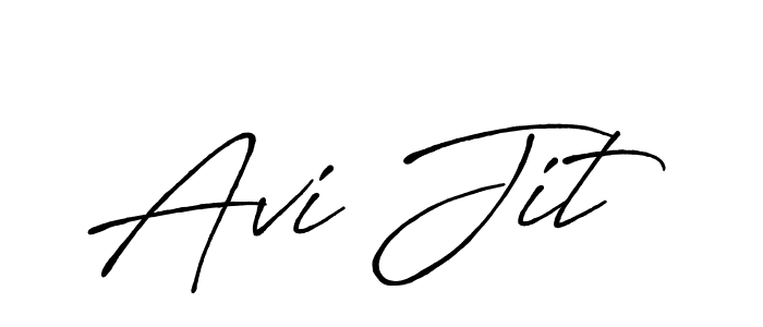 The best way (Antro_Vectra_Bolder) to make a short signature is to pick only two or three words in your name. The name Avi Jit include a total of six letters. For converting this name. Avi Jit signature style 7 images and pictures png