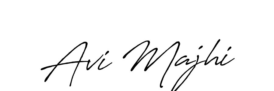 Create a beautiful signature design for name Avi Majhi. With this signature (Antro_Vectra_Bolder) fonts, you can make a handwritten signature for free. Avi Majhi signature style 7 images and pictures png
