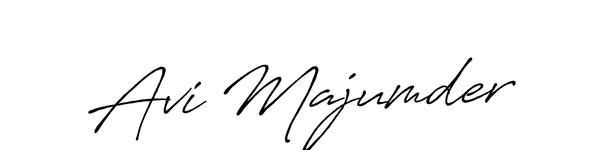 Design your own signature with our free online signature maker. With this signature software, you can create a handwritten (Antro_Vectra_Bolder) signature for name Avi Majumder. Avi Majumder signature style 7 images and pictures png