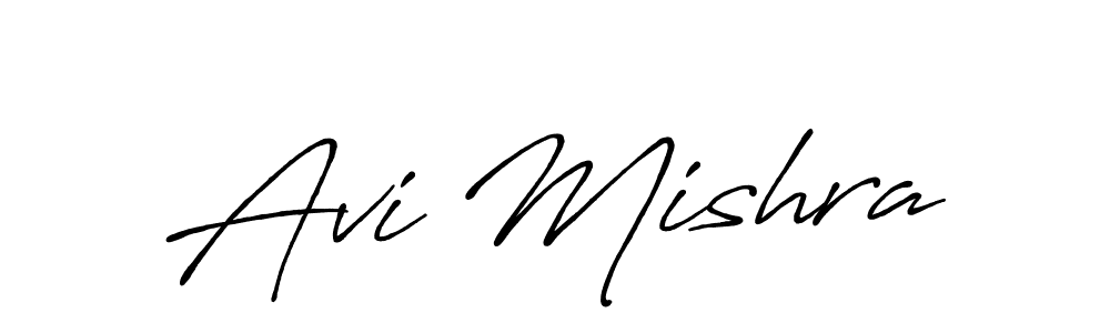 Avi Mishra stylish signature style. Best Handwritten Sign (Antro_Vectra_Bolder) for my name. Handwritten Signature Collection Ideas for my name Avi Mishra. Avi Mishra signature style 7 images and pictures png