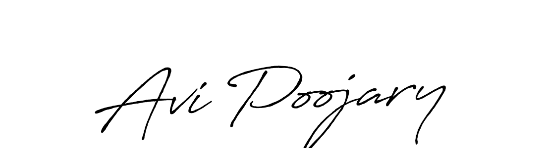 How to make Avi Poojary signature? Antro_Vectra_Bolder is a professional autograph style. Create handwritten signature for Avi Poojary name. Avi Poojary signature style 7 images and pictures png