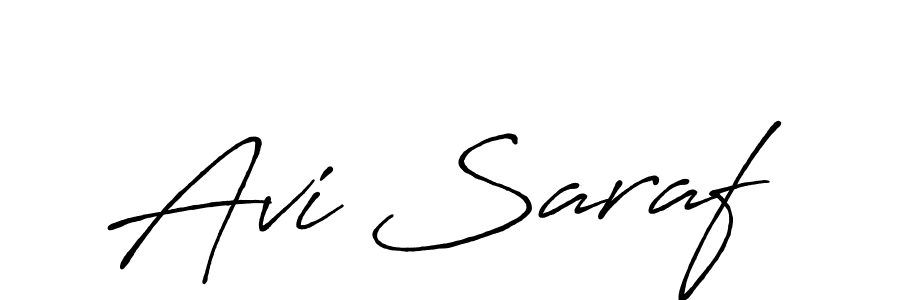 Use a signature maker to create a handwritten signature online. With this signature software, you can design (Antro_Vectra_Bolder) your own signature for name Avi Saraf. Avi Saraf signature style 7 images and pictures png