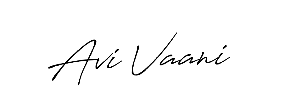 Design your own signature with our free online signature maker. With this signature software, you can create a handwritten (Antro_Vectra_Bolder) signature for name Avi Vaani. Avi Vaani signature style 7 images and pictures png