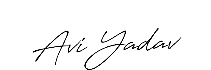 Make a beautiful signature design for name Avi Yadav. Use this online signature maker to create a handwritten signature for free. Avi Yadav signature style 7 images and pictures png
