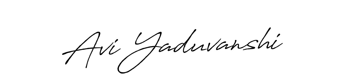 How to make Avi Yaduvanshi signature? Antro_Vectra_Bolder is a professional autograph style. Create handwritten signature for Avi Yaduvanshi name. Avi Yaduvanshi signature style 7 images and pictures png