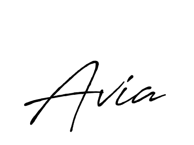 Create a beautiful signature design for name Avia. With this signature (Antro_Vectra_Bolder) fonts, you can make a handwritten signature for free. Avia signature style 7 images and pictures png