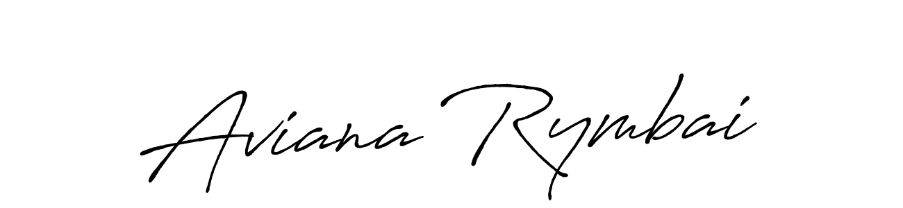 How to make Aviana Rymbai name signature. Use Antro_Vectra_Bolder style for creating short signs online. This is the latest handwritten sign. Aviana Rymbai signature style 7 images and pictures png
