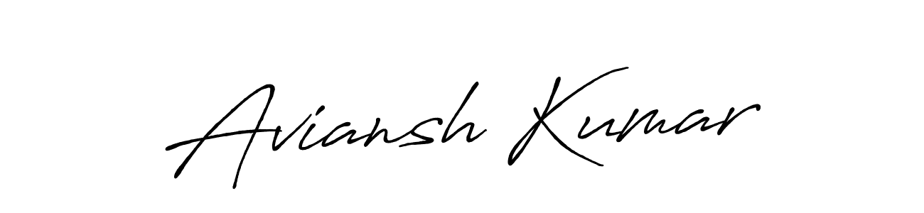 Also we have Aviansh Kumar name is the best signature style. Create professional handwritten signature collection using Antro_Vectra_Bolder autograph style. Aviansh Kumar signature style 7 images and pictures png