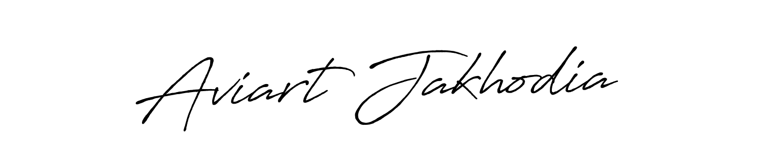 Design your own signature with our free online signature maker. With this signature software, you can create a handwritten (Antro_Vectra_Bolder) signature for name Aviart Jakhodia. Aviart Jakhodia signature style 7 images and pictures png