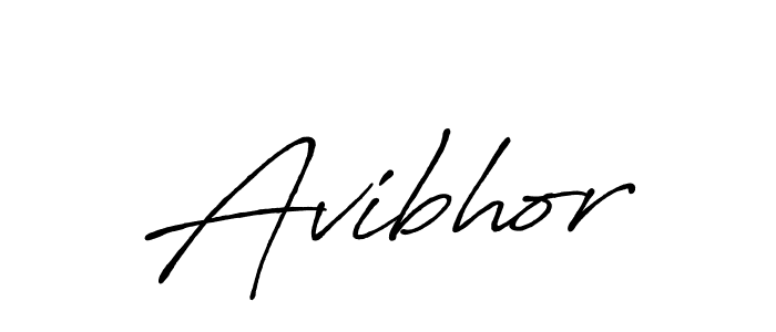 Avibhor stylish signature style. Best Handwritten Sign (Antro_Vectra_Bolder) for my name. Handwritten Signature Collection Ideas for my name Avibhor. Avibhor signature style 7 images and pictures png