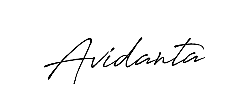 Create a beautiful signature design for name Avidanta. With this signature (Antro_Vectra_Bolder) fonts, you can make a handwritten signature for free. Avidanta signature style 7 images and pictures png