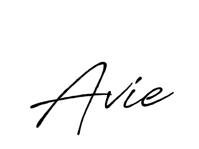 Design your own signature with our free online signature maker. With this signature software, you can create a handwritten (Antro_Vectra_Bolder) signature for name Avie. Avie signature style 7 images and pictures png