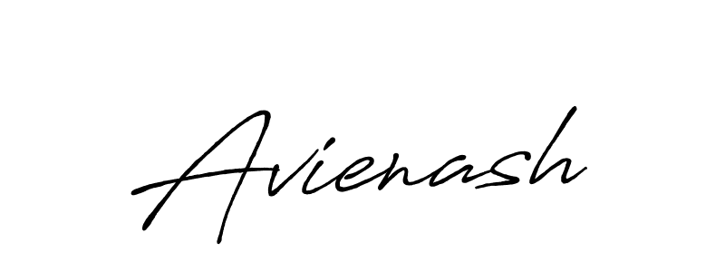 Make a beautiful signature design for name Avienash. With this signature (Antro_Vectra_Bolder) style, you can create a handwritten signature for free. Avienash signature style 7 images and pictures png