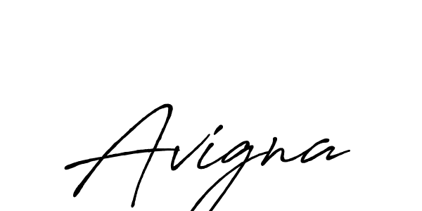 You should practise on your own different ways (Antro_Vectra_Bolder) to write your name (Avigna) in signature. don't let someone else do it for you. Avigna signature style 7 images and pictures png