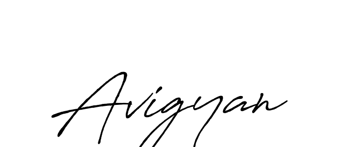 Use a signature maker to create a handwritten signature online. With this signature software, you can design (Antro_Vectra_Bolder) your own signature for name Avigyan. Avigyan signature style 7 images and pictures png