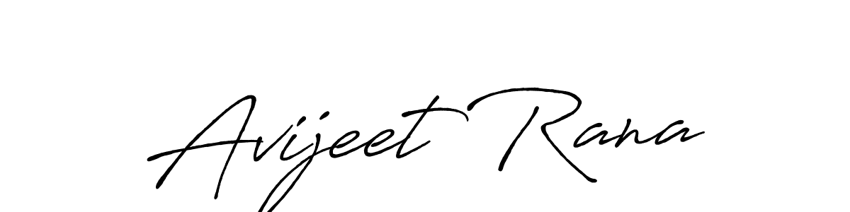 Design your own signature with our free online signature maker. With this signature software, you can create a handwritten (Antro_Vectra_Bolder) signature for name Avijeet Rana. Avijeet Rana signature style 7 images and pictures png