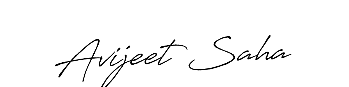 Also we have Avijeet Saha name is the best signature style. Create professional handwritten signature collection using Antro_Vectra_Bolder autograph style. Avijeet Saha signature style 7 images and pictures png