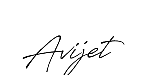 Design your own signature with our free online signature maker. With this signature software, you can create a handwritten (Antro_Vectra_Bolder) signature for name Avijet. Avijet signature style 7 images and pictures png